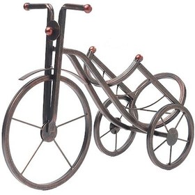 Resim Avrupa Demir Sanat Süsler Yaratıcı Oturma Odası Şarap Dolabı Üç Tekerlekli Bisiklet Şarap Rafı Retro Renk Rr 