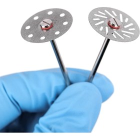 Resim Kecilila Azdent 5 Adet/paket Diş Ultra-Ince Çift Taraflı Kum Porselen Elmas Kesme Diski Mandrel Elmas Diş Hekimliği Parlatma Araçları (Yurt Dışından) 