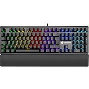 Resim GameBooster GB-G908 Bolt Rainbow Red Switch Mekanik Oyuncu Klavyesi 