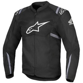 Resim Alpinestars Honda T-sps Air V2 Korumalı Motosiklet Montu Siyah Beyaz Gri 
