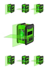 Resim MOONSHOP Mini Boy Kırmızı 2 Köşe Pilli Dikey Ve Yatay Işık Lazer Çizgi Hizalama Makinesi. 