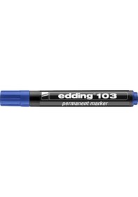 Resim Edding 103 Kalıcı İşaretleyici Marker Mavi Kalem 10 Adet 