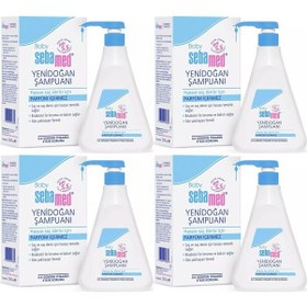 Resim Sebamed Bebek Şampuanı 500ml Pompalı Yenidoğanlar İçin 4 Lü Set 