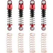 Resim Skycity Axial Scx24 Axı90081 4 Adet Kırmızı Alüminyum Amortisör Seti - 37mm Rc Araç Parçası 