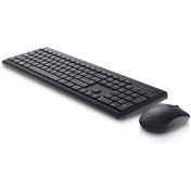 Resim DELL Wireless, KM3322W-R-TUF, Siyah, Kablosuz, Türkçe F, Multimedya, Klavye +Mouse Set 