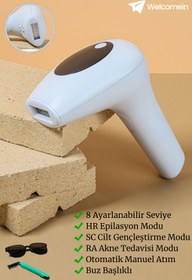 Resim Empressco 999.999 Atım Lazer Epilasyon Aleti Kalıcı Tüy Giderici Ev ve Profesyonel Kullanım 