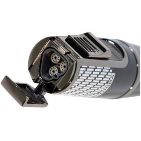 Resim Cohiba 3 Torch Pürmüz Siyah-beyaz Desenli Metal Puro Çakmağı 