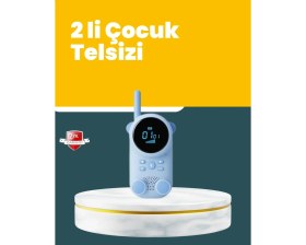 Resim Teknoşık LCD Ekranlı Çocuk Telsizi - Iki Yönlü Ses, 1-3 Km Çekim Mesafesi 