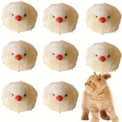 Resim 1 adet Kedi oyuncakları Silikon sıkma zıplayabilir kedicikler için uygun oyuncağı, yavru kedilerle oynamaya uygundur, şirin civcivler Anneler Günü hediyesi olarak sevimli kedi şaka oyuncaklıkları 