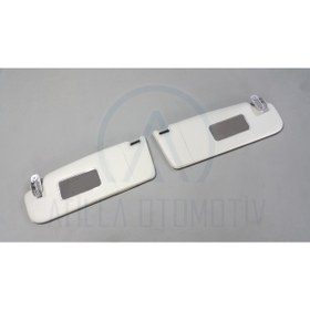 Resim Fabrikasyon 2 X Seat Leon 1m 1999-2006 Uyumlu Tavan Iç Güneşlik Ön Sol-sağ Gri 