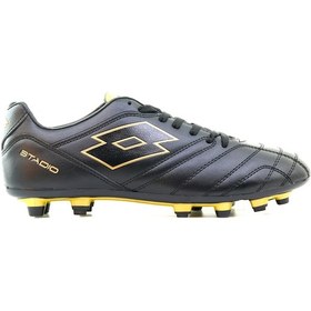 Resim Lotto Stadıo Fg 4fx Erkek Krampon Futbol Ayakkabı 40-45 24y Stadıo Fg 4fx M Siyah/Altın Altın - Siyah 