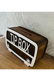Resim DOGRUDANDEKOR Tip Box Bahşiş Kutusu Nostaljik Radyo Görünümlü 