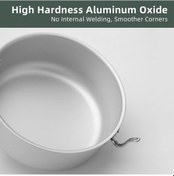 Resim Yüksek Sertlik Oksitlenmiş Alüminyum Dış Mekan Tencere Seti, Kamp Yemekleri İçin Kompakt Ve Pratik Pişirme Ekipmanı Çok Renkli Çok Renkli 