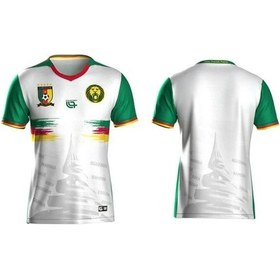 Resim Snapbuy3d Baskı Kamerun 25/26 Erkek/kadın Deplasman Forma Nefes Alabilir Tişörtblack Black 