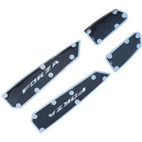 Resim Honda Forza 2018-2024 Uyumlu Beyaz Krom Ayak Basamak 