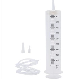 Resim Explosion1 Büyük Şırınga Boru 500ML Plastik Şırınga Sıvı Yağ Tutkal Için Tüp Dönüştürücü Kapağı ile (Yurt Dışından) 