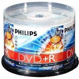 Resim Philips Dvd+R 16x 4,7Gb 50Li Cake Box 
