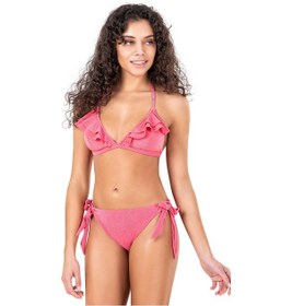 Resim Endeep Kadın Fırfırlı Pembe Bikini Takımı 