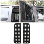 Resim Dashanshop Hoolcar Arka Kapı Cam Filmi Alüminyum Panel Siyah Jeep Wrangler Jl Jt 2018 2021 2 Parça 