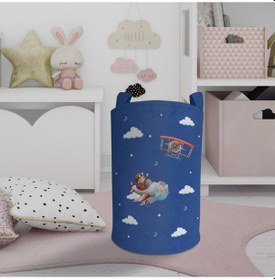 Resim Mekta Home Bebek Ve Çocuk Odası Uçak Ve Bulut Desenli Oyuncak Sepeti Renkli Çok Renkli 