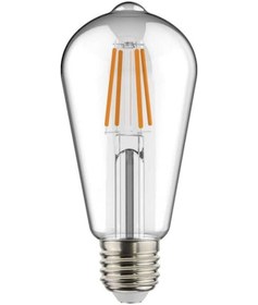 Resim 5 Adet K2 6w E27 2700k Sarı Işık Flamanlı Rustik Led Ampul Kes505 