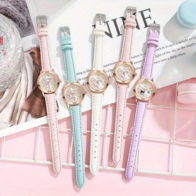 Resim Sanrio 'S Kuvars Saati - Ayarlanabilir Metal Kayış, Yumuşak Renkler, Kristal Süsleme, Parıltılı Detaylarla Eğlenceli Tasarım, Onun İçin Mükemmel Doğum Günü Hediyesi, Sevimli Saat, Masa Düzenleyici, Çekmece Düzenleyici, Sanrio 