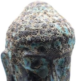 Resim Buddha Heykel Büst Turkuaz Büyük Boy 