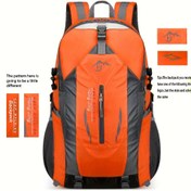 Resim 40L Büyük Kapasiteli Dağcılık Sırt Çantası - Ayarlanabilir, Dayanıklı, Açık Hava Seyahatleri, Kamp ve Macera için Yürüyüş Çantası - Ergonomik Tasarım, Çoklu Bölmeler ve Dolgulu Omuz Askıları, Noel İçin En İyi 