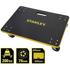 Resim Dört Tekerlekli Yük ve Paket Taşıma Arabası 200kg 60x45cm 