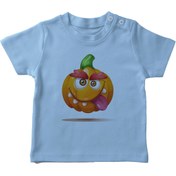 Resim Angemiel Baby Bal Kabağı Erkek Bebek Tişört Mavi B0420MDBBKETSRT 