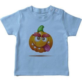 Resim Angemiel Baby Bal Kabağı Erkek Bebek Tişört Mavi B0420MDBBKETSRT 