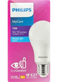 Resim Philips 13w 100w 6500k Beyaz Işık E27 Duylu Led Ampul 3 Adet 