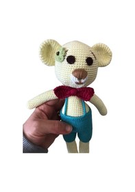 Resim Amigurumi Tulumlu Ayı 