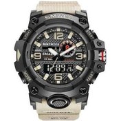 Resim Besthome1 Smael 8035 Erkek Spor Saati - 50m Su Geçirmez, Gece Işık, Alarım, Kronometre, Otomatik Takvim, Kauçuk Kordon, Kahver Çok Renkli 