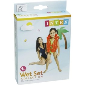 Resim intex Yakalı Kırmızı Can Yeleği 50X47 cm (3-6 Yaş) 
