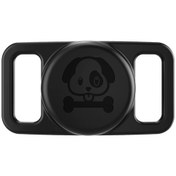 Resim Buff Tagsafe Dogcol Taşınabilir Anahtarlık Airtag Kılıf Black 