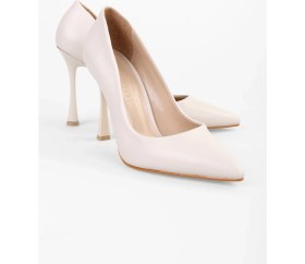 Resim Shoeberry Kadın Mags Bej Cilt Stiletto 