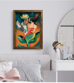 Resim Bk Gift Yatak Odası Konseptli Doğal Masif Ahşap Çerçeveli Tablo-2 (551112913) 