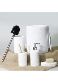 Resim Natural Çöp Kovası Beyaz 