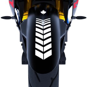 Resim Çınar Extreme 2 Adet Sport Motosiklet Çamurluk Süt Beyaz Kask Sticker Çınar Extreme 