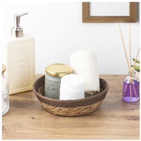 Resim Porsima 15293 Yuvarlak Hasır Sepet Düzenleyici Ekmeklik - Kahve 