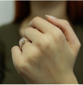 Resim Lova D Renk 0,30 Karat Pırlanta Tektaş Yüzük - 1020107 
