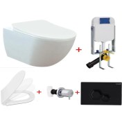 Resim Creavit FE320 Set 5 Li Siyah Buton Slim Inci 