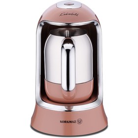Resim KORKMAZ Kahvekolik Otomatik Kahve Makinesi Mocha Krom A860-17 