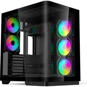 Resim Hyper Rocket V335R Atx 8 Argb Fan Siyah Oyuncu Kasası 