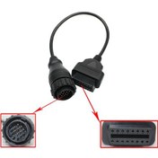Resim 14 Pin 16 Pin Obd Ii Kablosu Erkek Kadın Adaptörü Araba K12189 