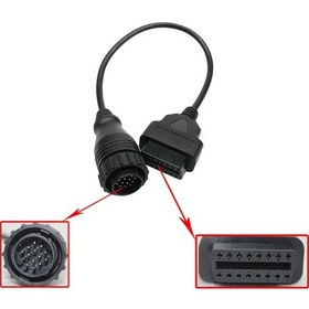 Resim 14 Pin 16 Pin Obd Ii Kablosu Erkek Kadın Adaptörü Araba K12189 