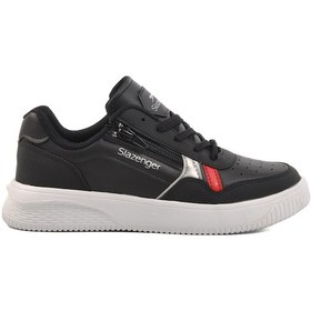 Resim Slazenger Siyah-beyaz Kadın Spor Ayakkabı Majority G Siyah-beyaz 