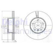 Resim Delphı Fren Dıskı On Bmw E90 F20 F30 E84 IS00-DELPHI BG4172C 