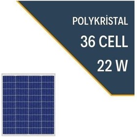Resim Lexron Lxr-22W - 22 Watt Polykristal Solar Güneş Enerji Paneli 